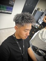 メンズ ラピス 横浜店(Men’sLapis)&nbsp;ホワイトメッシュ×ツイストパーマ