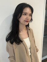 ポール(pole)&nbsp;札幌韓国ヘア　黒髪レイヤーカット