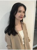 札幌韓国ヘア 黒髪レイヤーカット