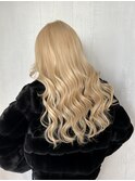ブロンド×シールエクステ
