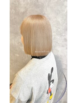 グロウ 本八幡(grow) ホワイトミルクティー/グレージュ／ハイトーンカラー