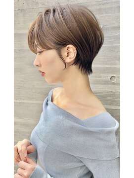 ロンドプロフィール 浦和(Lond profil) 大人可愛い20代30代40代黒髪前下がりショートボブ丸みショート◎