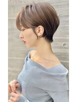 ロンドプロフィール 浦和(Lond profil) 大人可愛い20代30代40代黒髪前下がりショートボブ丸みショート◎