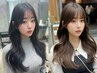 【韓国指名No.1】くびれ韓国カット＋最高級プレミアムケアカラー￥13700