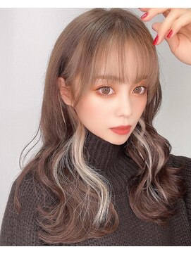 フィーネ 横浜(Fi -Ne) #インナーカラー#プルエクステ#ダイヤモンド100本#プルエクステ