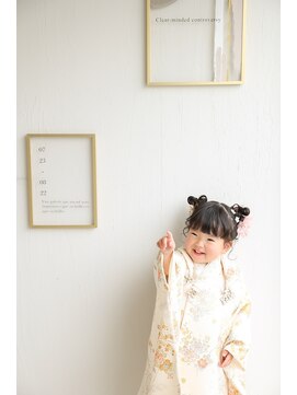 ユニアポートレート 天白(UNIA portrait) 七五三アップヘアスタイル