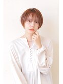 細めハイライト丸みショート　奈良王寺　20代30代40代