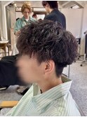 ツイストスパイラルパーマ/刈り上げマッシュ/関祐翔