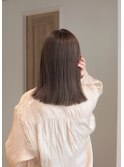 ＊伸ばしかけでも広がらない切りっぱなしストレートヘア＊