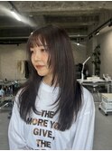 アプリコットオレンジ/くびれヘア/ウェーブショート［新潟］