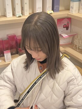 カラースタンド(COLOR STAND) グレージュミルクティーベージュブリーチ韓国風佐賀ミディアム