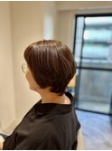レディース30代40代◎似合わせカットハイライトカラーショート