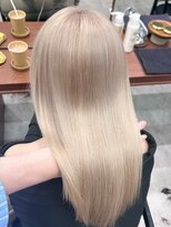 モク 立川(moc)&nbsp;韓国風レイヤーカットブリーチダブルカラー前髪