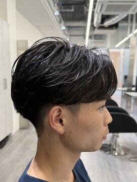 ビカムメンズヘアー 栄店(become men's hair) フェザーパーマ/名古屋曲がる縮毛矯正