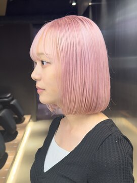 エン 栄店(enne) ココアベージュ/クラゲヘアー/ボブレイヤー/小顔/黒髪/栄