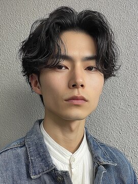 フォト イケブクロ(foto IKEBUKURO) メンズ/men's/メンズカット/センターパート/ニュアンスパーマ