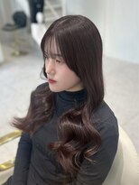 ラヴィ(Lavie)&nbsp;韓国ヘアーハッシュカットレイヤーカット髪質改善ベージュ暗髪