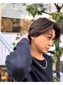 外国人風センターパート