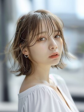 抜け感たっぷり外ハネボブ