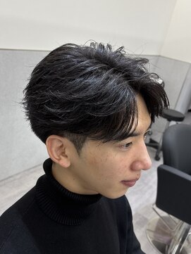 ビカムメンズヘアー 栄店(become men's hair) 毛流れフェザーショートパーマ