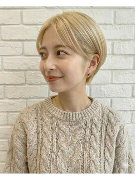 ビランチェ 池袋(bilancia) くびれショート/ブロンド/ベージュ/ショートヘア