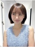 外ハネでこなれ感♪大人可愛いレイヤーボブ