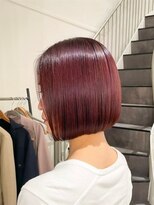 アトレ 福岡大名店(attrait)&nbsp;透明感のあるブラウンボブ×ツヤ髪ケア