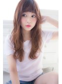 アンジュヘアー　無造作　アンニュイカール