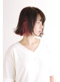 外ハネインナカラーボブ