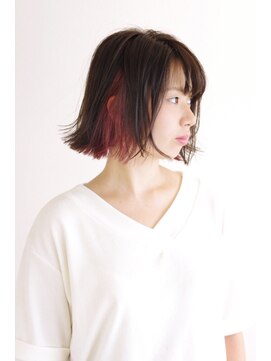 ブロック(BLOCK) 外ハネインナカラーボブ