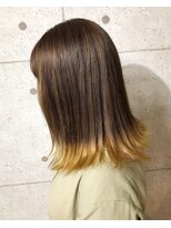 ヘアテリア リュウ 大塚(hair teria ryu) イエローテール×チョコブラウン【ryu 大塚 北口】