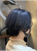 《久場川俊》 ハンサムショート ブルーブラック 30代40代