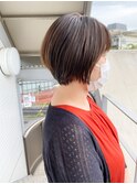 ［OCEAN Hair&Life 水田成美］キャラメルベージュ×ボブショート