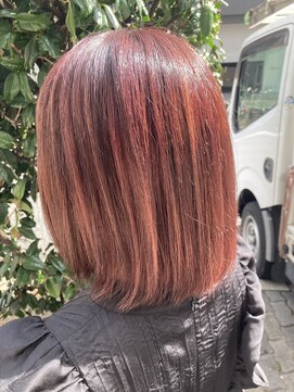 リー 京橋(Lee) 【Lee京橋】ボブ×チェリーレッド