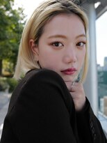 セシルヘアー 札幌店(Cecil hair)&nbsp;ハイトーンブロンドセンターパート