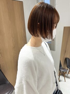 ラミエ バイ メルト 吉祥寺(lamie by melt) "久保田"ミニボブ大人ボブベージュブリーチなしダブルカラー