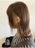20代30代40代小顔切りっぱなし大人ボブイヤリングカラー