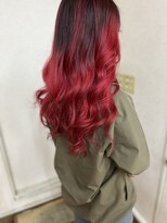 カット ハウス ボブ CUT HOUSE BOB&nbsp;アリエル風☆レッドバレイヤージュ♪♪