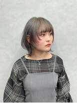 ファイブバイジエクト 堀江(FIVE by The Ect)&nbsp;ウルフカット　ウルフヘア　グレーカラー　グレージュ