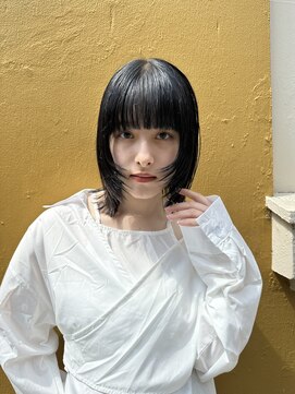 ソルトウォーター(SALT WATER) ウルフレイヤー　ぱっつん前髪