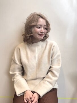 イコル(ikoru) フレンチパーマ/ベージュカラー/30代/代官山/中目黒