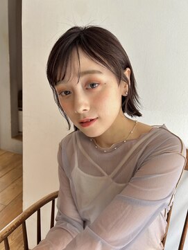 ガーランド (Garland) 切りっぱなしボブ/暖色カラー/前髪/原宿神宮前