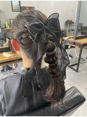 【WAVY hair set】高めポニータマネギ
