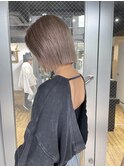 切りっぱなしボブ エアリーロング 美髪 ピンクブラウン