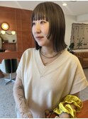 ぱつっとボブ
