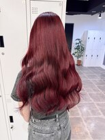 ペレ 栄店(PELE)&nbsp;デザインカラー/レイヤーカット/ウェットヘア/オリーブベージュ