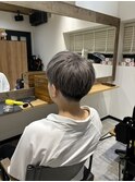 シルバーグレー系×マッシュ