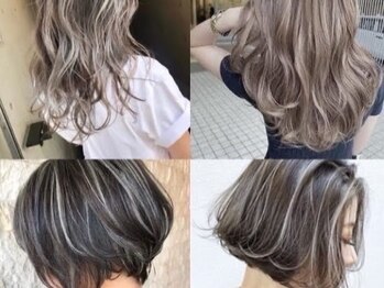 カミビト 東大阪本店(KamiBito)の写真/脱白髪染めで、白髪を活かしたヘアスタイルに♪頭皮への刺激が少なくダメージレス施術が叶う＊