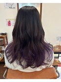 パープルのグラデーションカラー
