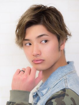 プレジール (Plaisir) メンズセンターパートフェザーパーマ 30代40代50代60代 白髪